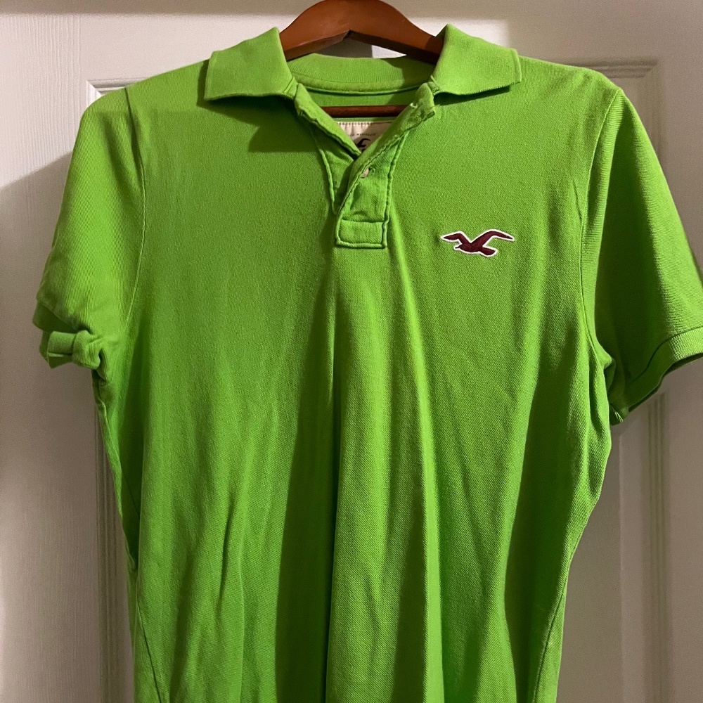 Hollister Lime Green Polo  (Large)